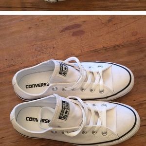 White Leather Converse